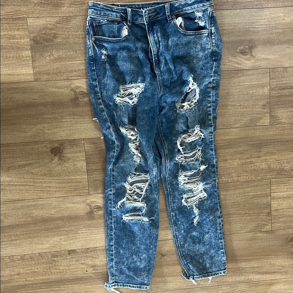 AE Distressed Blue Denim Jeans